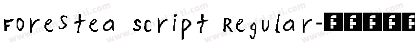 Forestea Script Regular字体转换